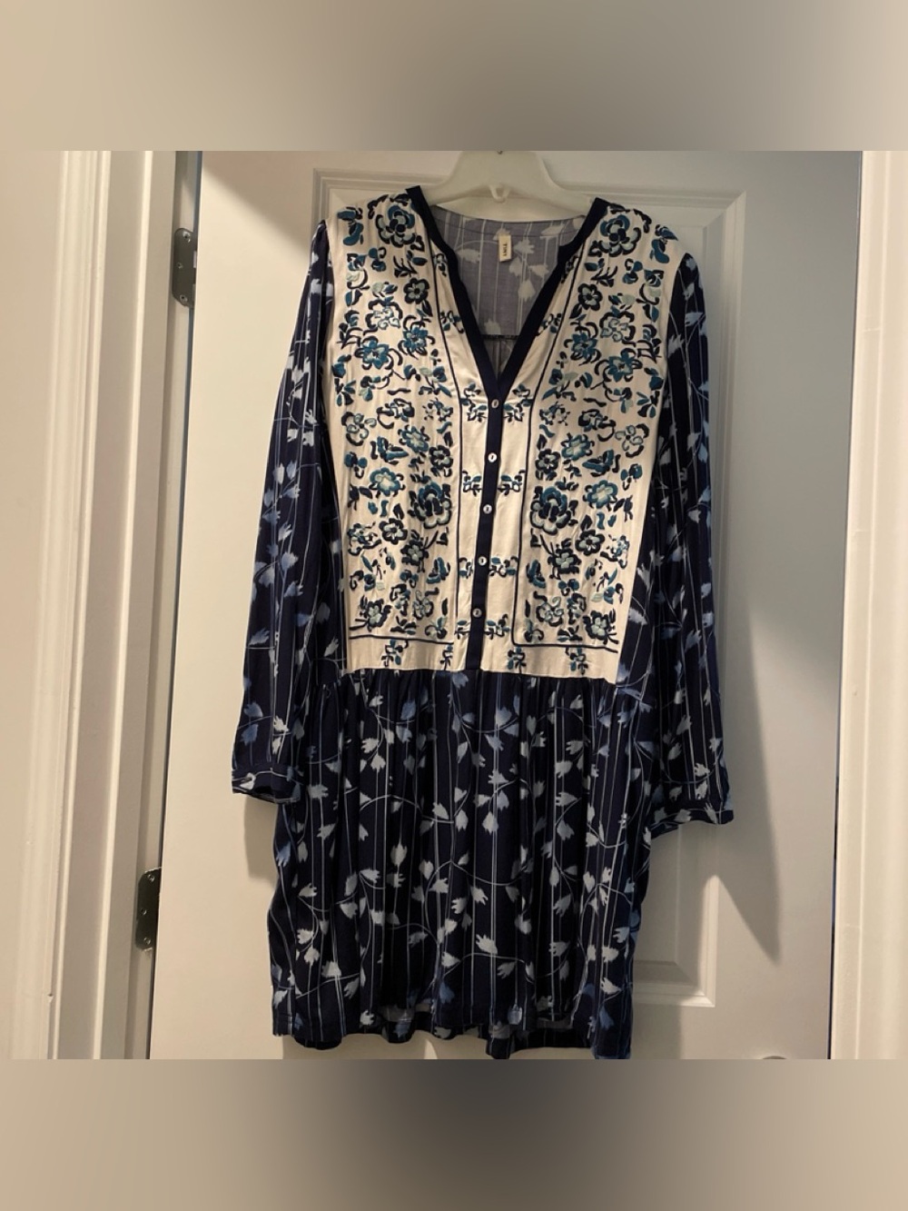 Anthropologie TINY Brand Semele Shirt Dress SizeM Floral Boho Vintage Americana - Picture 8 of 14